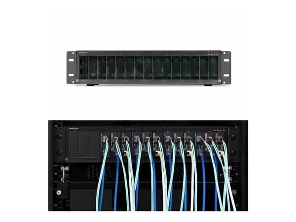 StarTech.com 15-Slot Metallchassi Svart