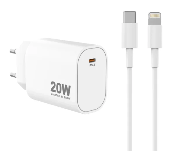 Sinox SXP6820 USB-C Lightning Laddare 20W