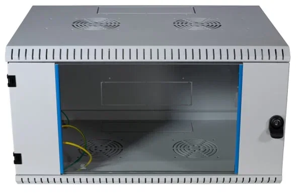 EFB-Elektronik 12U 600x400x600mm Väggmonterat skåp Grå Låsbart