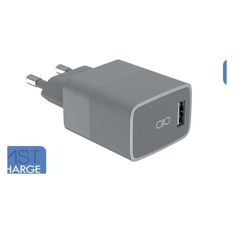 Force FPCSCBLAC1.2MRG Dubbel USB-A och USB-C Kabel Snabb Laddning 12W