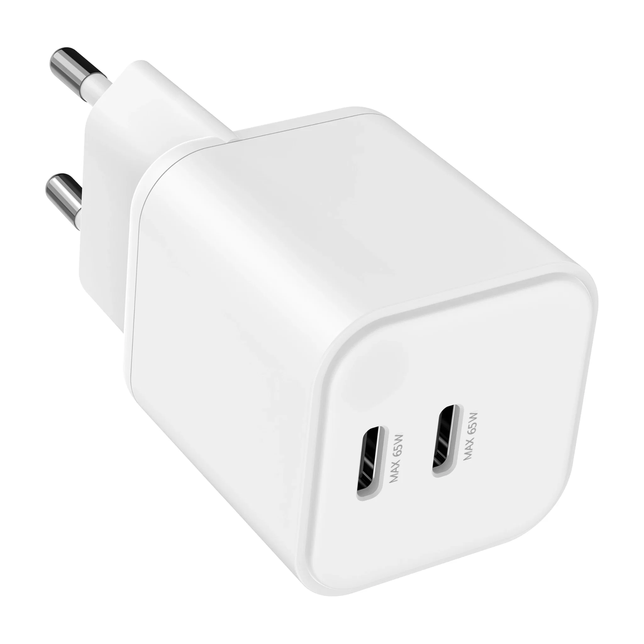 Dacota Platinum DP65W2U2MBK Dubbel USB-C GaN Väggladdare 65W