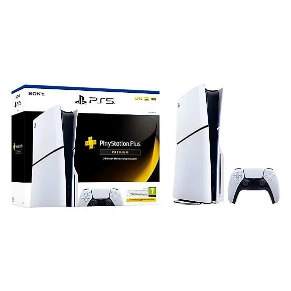 Sony PlayStation 5 Slim (PS5) 1TB & PlayStation Plus Premium 24 Months Subscription Bundle