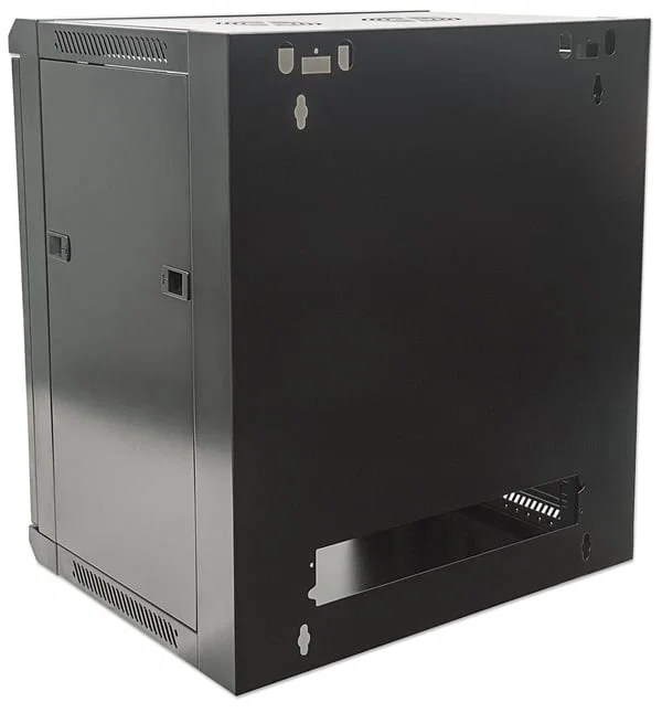 Intellinet 9u 600x600 Glasdörr Svart