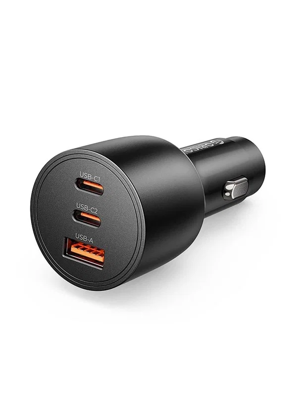 Orico PowerLink PL-165-1A2C-BK-EP-HU Dubbel USB-C + USB-A Biladapter 165W