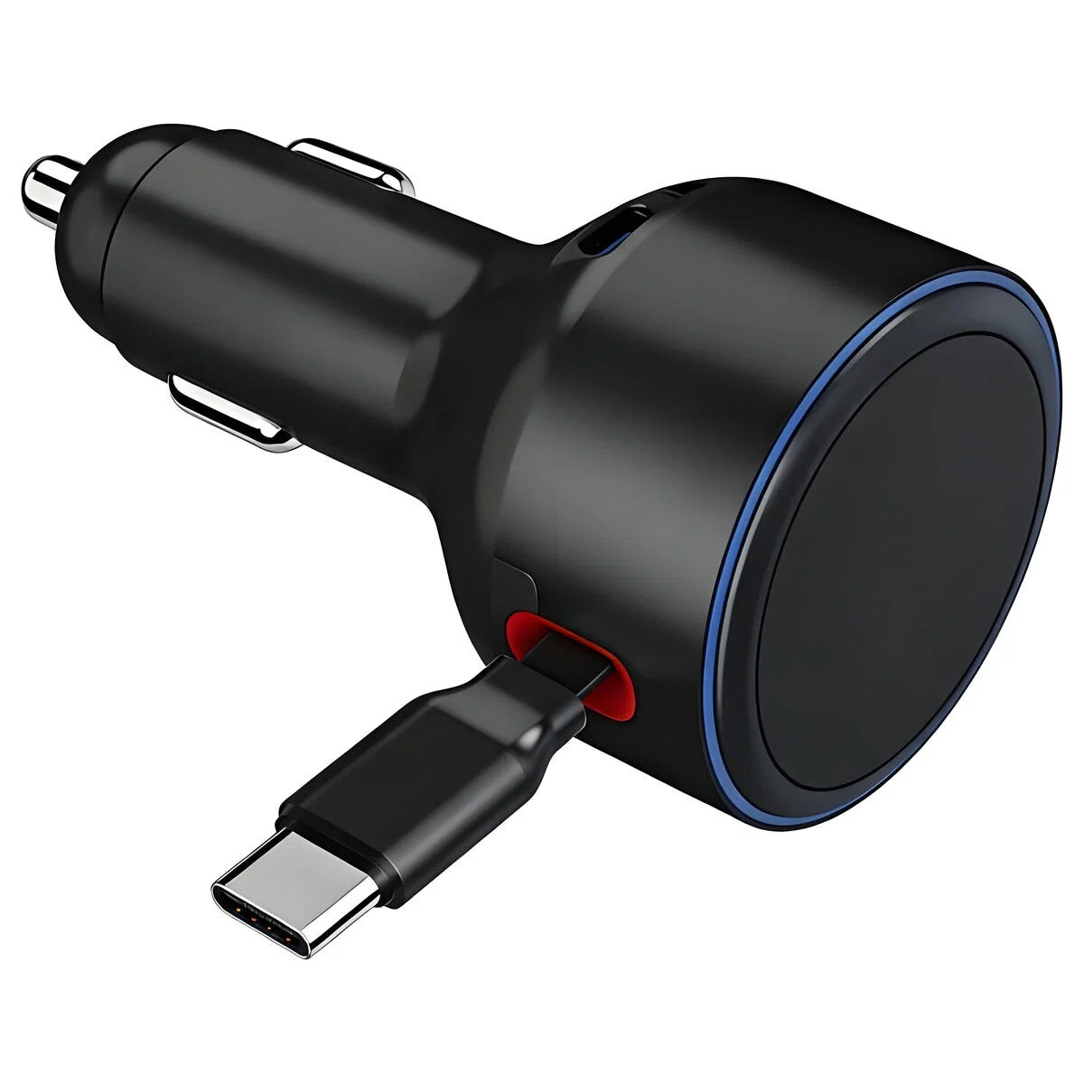 Billader USB-C Väggladdare med utdragbar kabel 60W