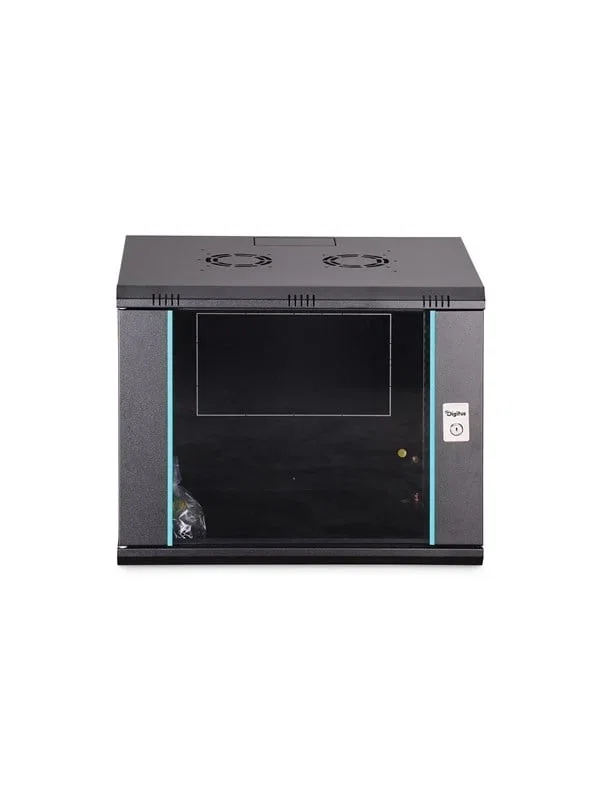 Digitus 9U 600x450mm Glasdörr Väggskåp