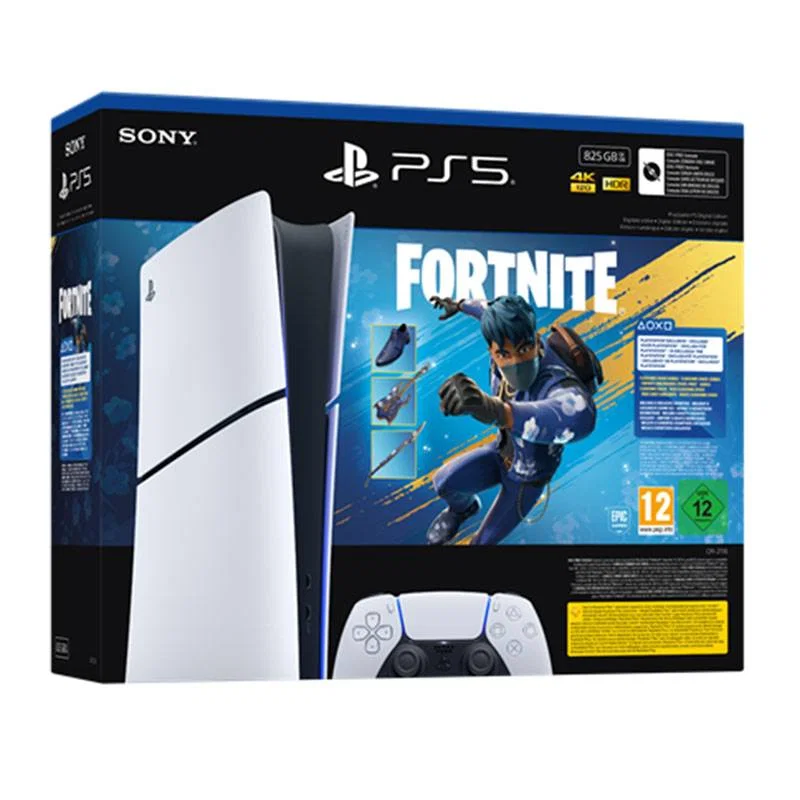 Sony PlayStation 5 Slim (PS5) Digital Edition 825GB Fortnite Flowering Chaos Bundle