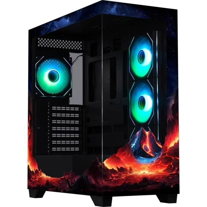 BitFenix CETO Premium Volcano (Svart/Glas)