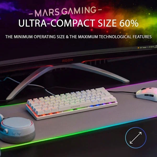 Mars Gaming MK60WBRUS Mekanisk 60% (US)